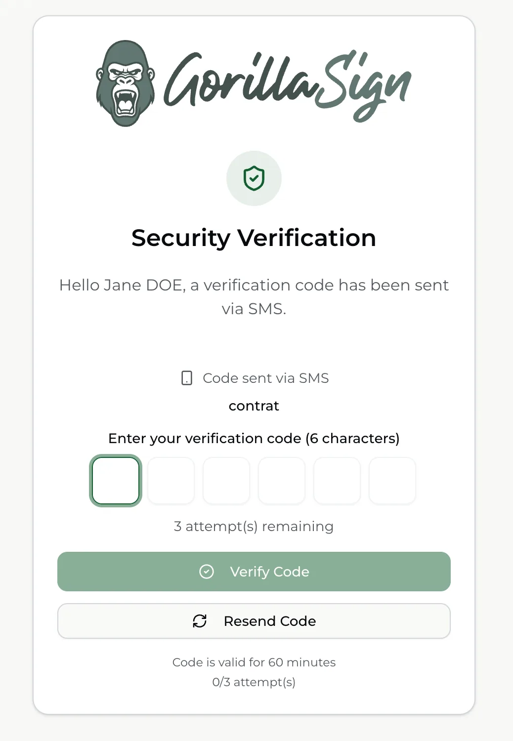 Authentification 2FA mobile